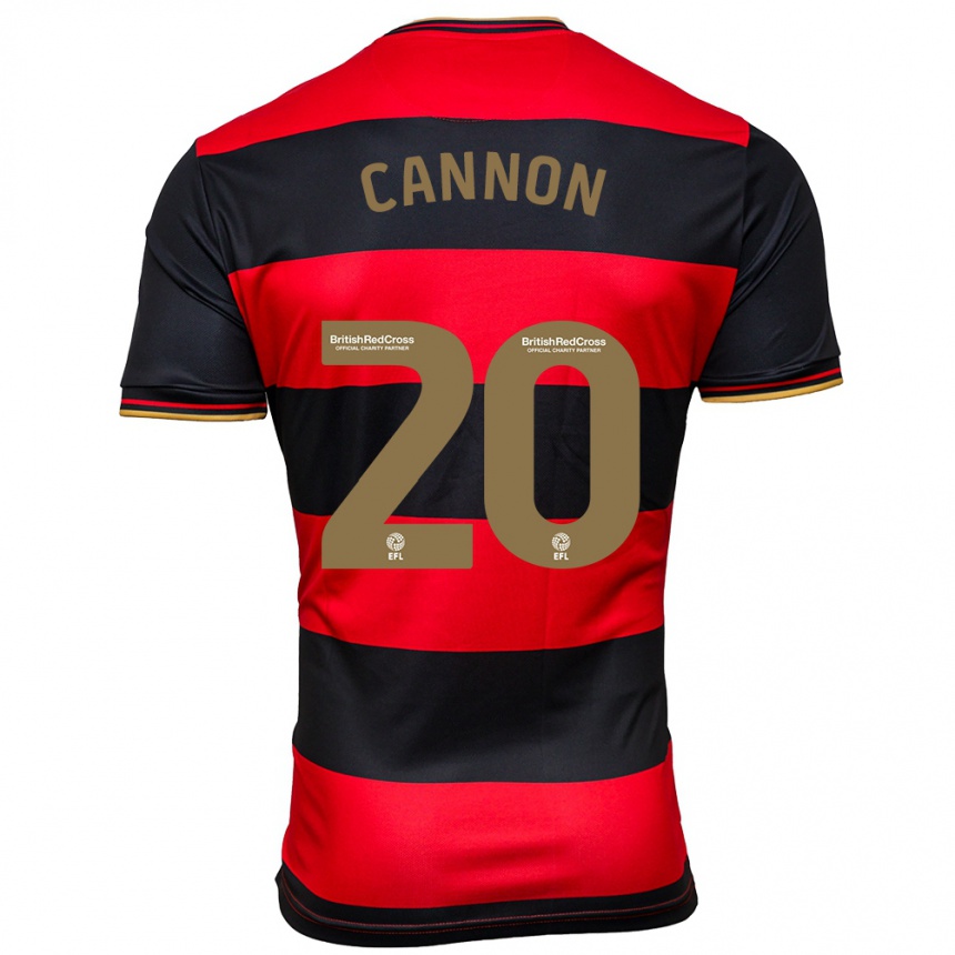 Niño Fútbol Camiseta Reggie Cannon #20 Negro Rojo 2ª Equipación 2023/24 México