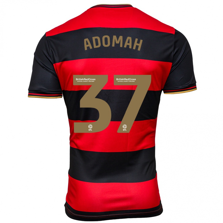 Niño Fútbol Camiseta Albert Adomah #37 Negro Rojo 2ª Equipación 2023/24 México