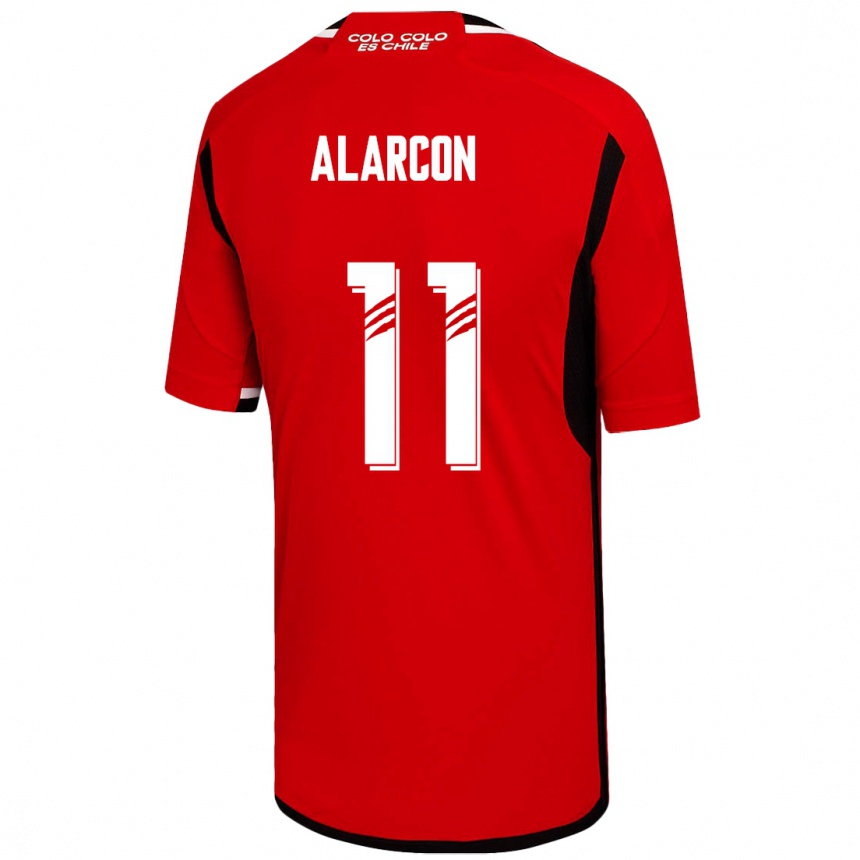 Niño Fútbol Camiseta Antonia Alarcón #11 Rojo 2ª Equipación 2023/24 México