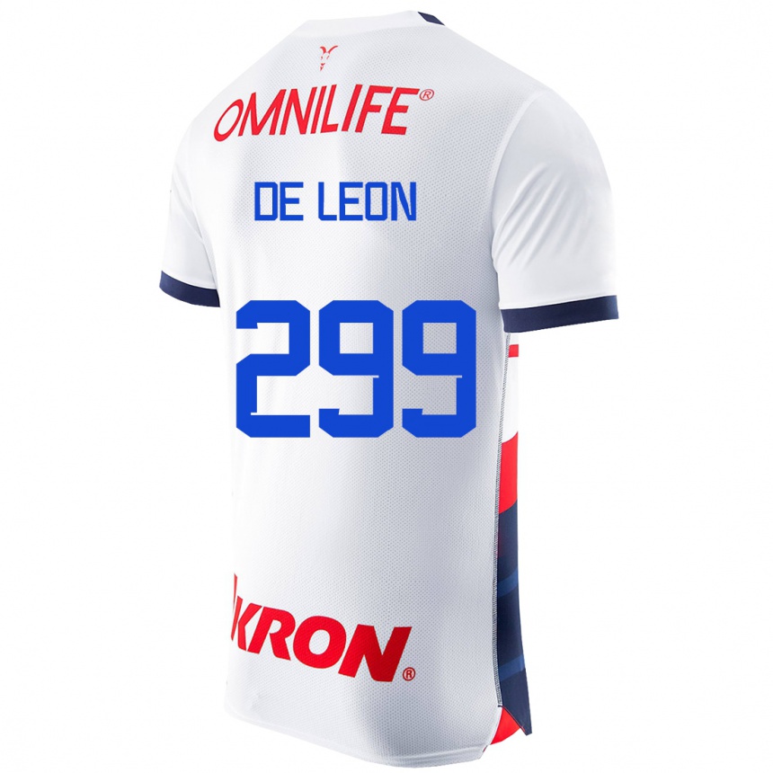 Niño Fútbol Camiseta Jared De León #299 Blanco 2ª Equipación 2023/24 México