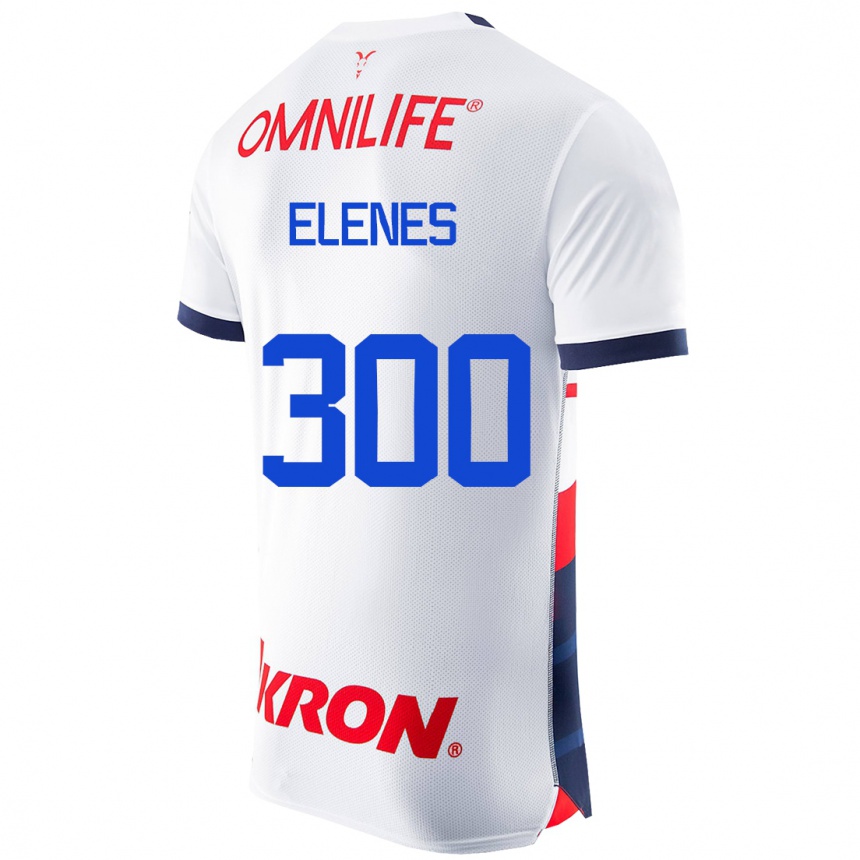 Niño Fútbol Camiseta José Elenes #300 Blanco 2ª Equipación 2023/24 México
