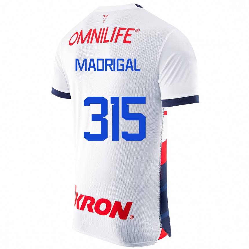 Niño Fútbol Camiseta David Madrigal #315 Blanco 2ª Equipación 2023/24 México