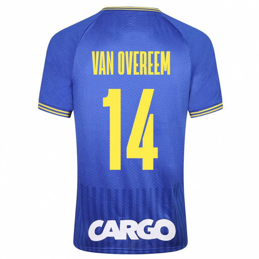 Niño Fútbol Camiseta Joris Van Overeem #14 Azul 2ª Equipación 2023/24 México