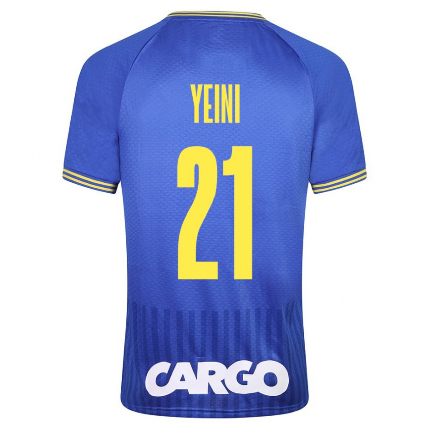 Niño Fútbol Camiseta Sheran Yeini #21 Azul 2ª Equipación 2023/24 México