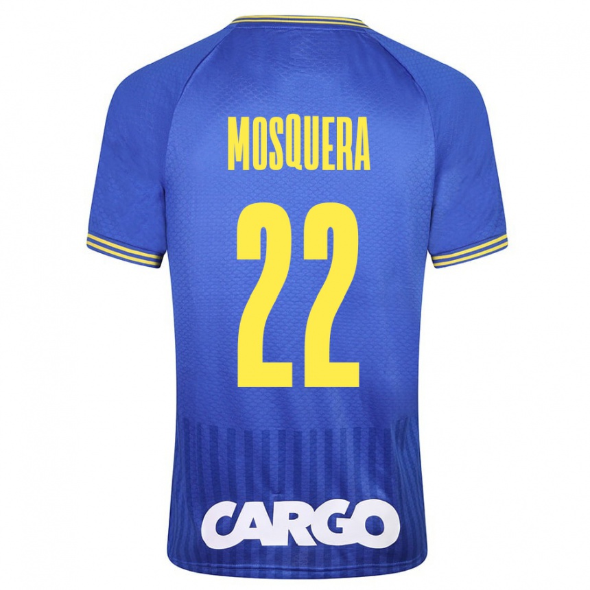 Niño Fútbol Camiseta Orlando Mosquera #22 Azul 2ª Equipación 2023/24 México