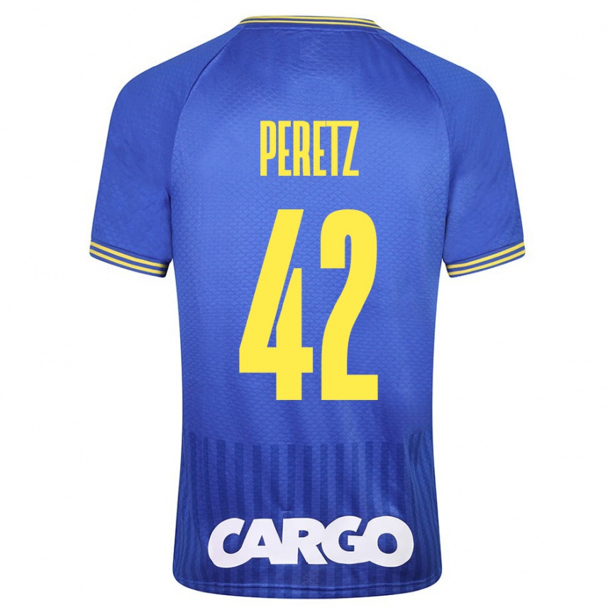 Niño Fútbol Camiseta Dor Peretz #42 Azul 2ª Equipación 2023/24 México