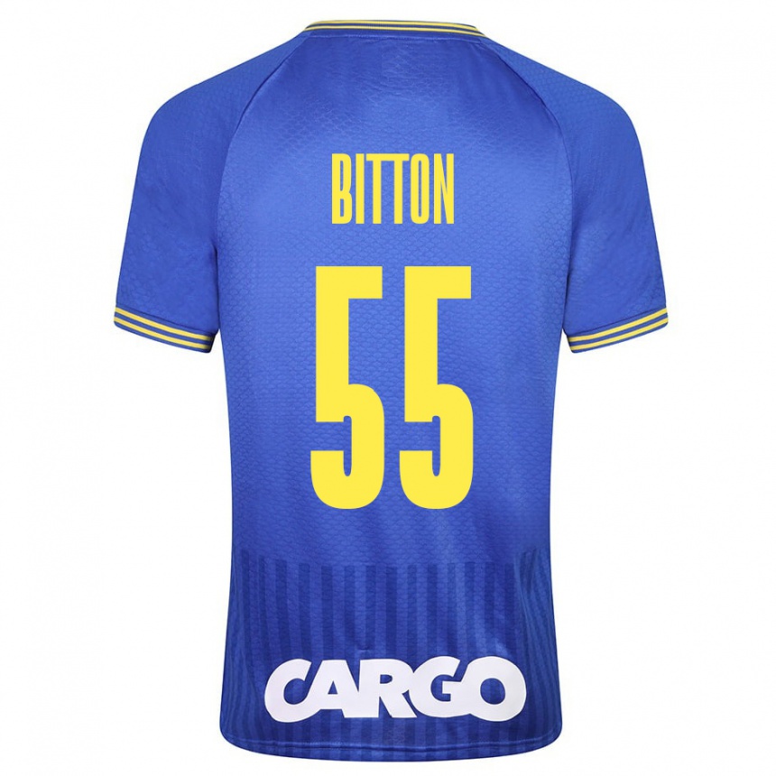 Niño Fútbol Camiseta Nir Bitton #55 Azul 2ª Equipación 2023/24 México