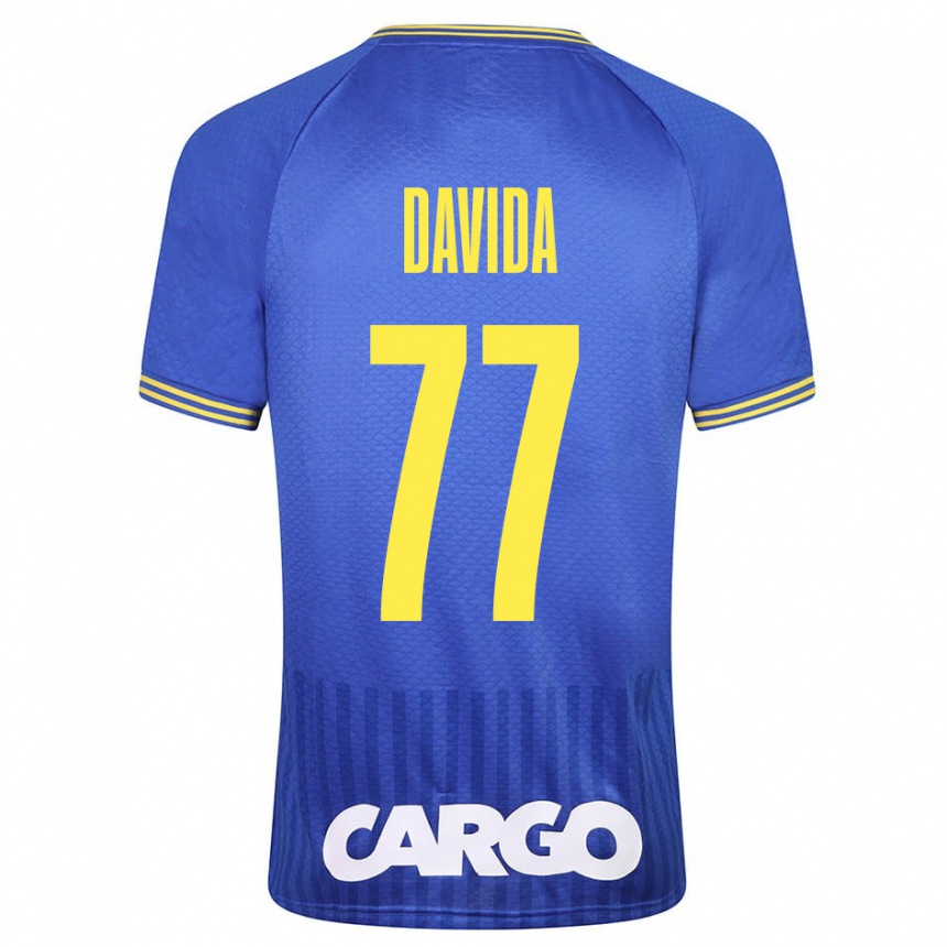 Niño Fútbol Camiseta Osher Davida #77 Azul 2ª Equipación 2023/24 México