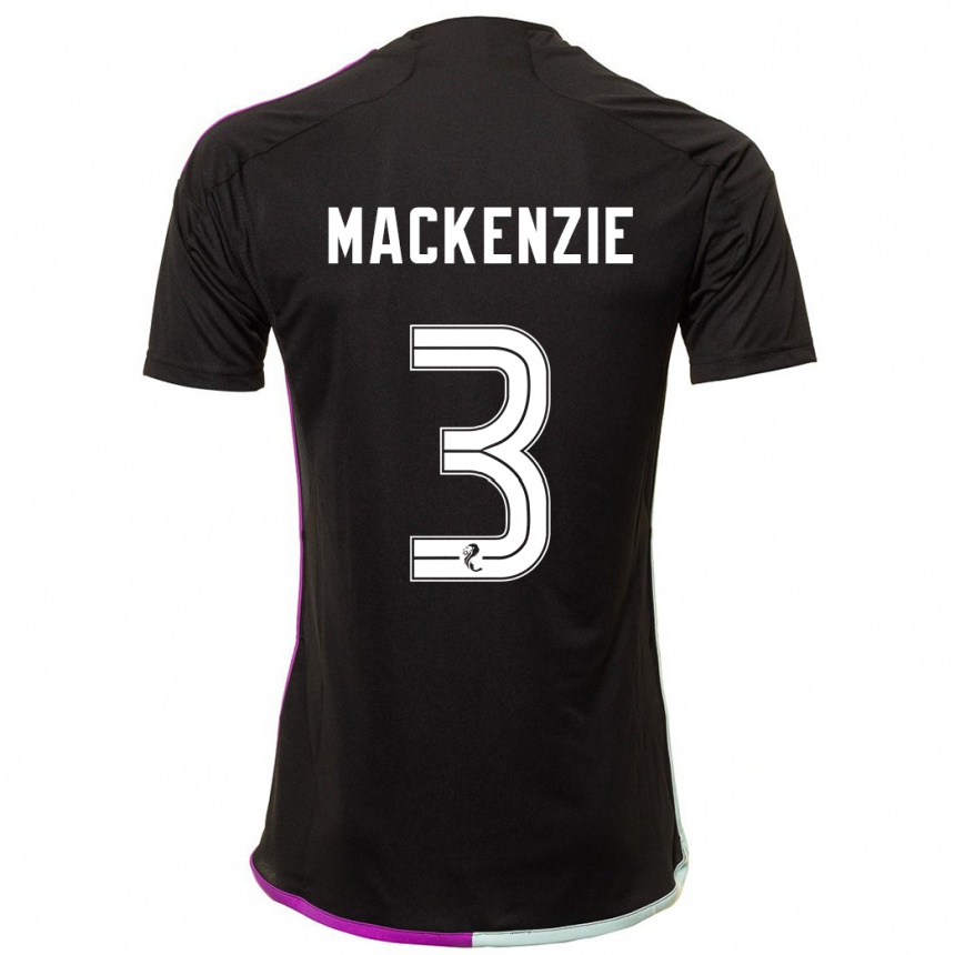 Niño Fútbol Camiseta Jack Mackenzie #3 Negro 2ª Equipación 2023/24 México