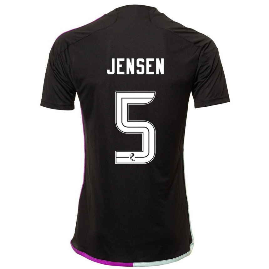 Niño Fútbol Camiseta Richard Jensen #5 Negro 2ª Equipación 2023/24 México