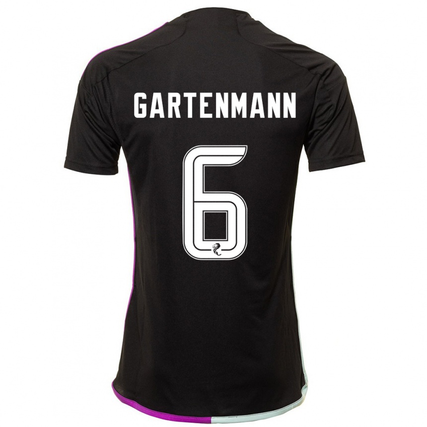 Niño Fútbol Camiseta Stefan Gartenmann #6 Negro 2ª Equipación 2023/24 México