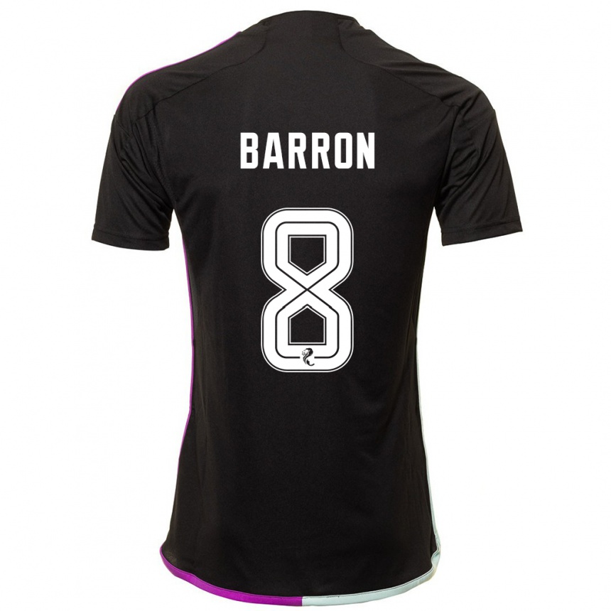 Niño Fútbol Camiseta Connor Barron #8 Negro 2ª Equipación 2023/24 México