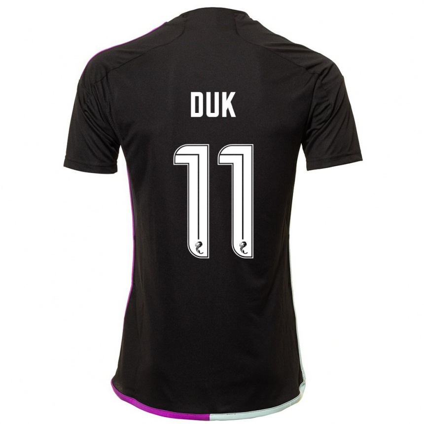 Niño Fútbol Camiseta Duk #11 Negro 2ª Equipación 2023/24 México