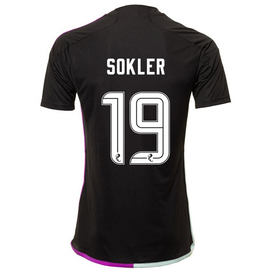 Niño Fútbol Camiseta Ester Sokler #19 Negro 2ª Equipación 2023/24 México