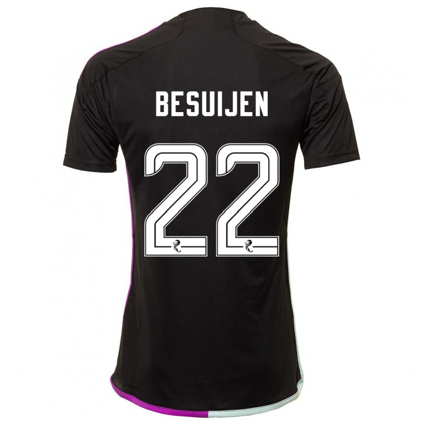 Niño Fútbol Camiseta Vicente Besuijen #22 Negro 2ª Equipación 2023/24 México