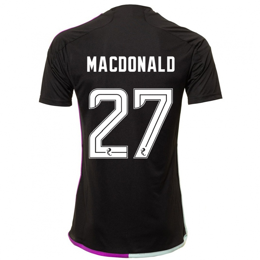 Niño Fútbol Camiseta Angus Macdonald #27 Negro 2ª Equipación 2023/24 México