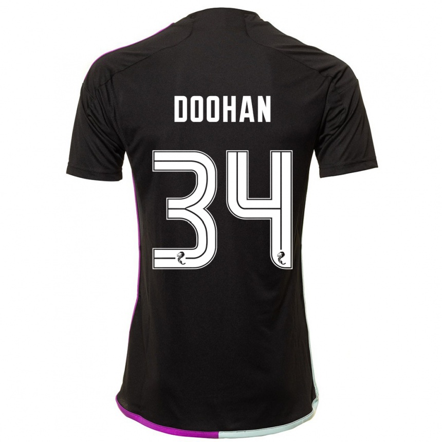 Niño Fútbol Camiseta Ross Doohan #34 Negro 2ª Equipación 2023/24 México