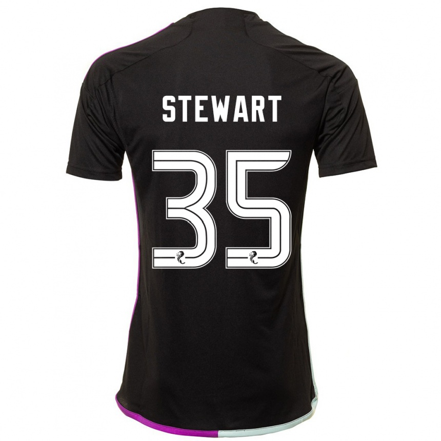 Niño Fútbol Camiseta Alfie Stewart #35 Negro 2ª Equipación 2023/24 México