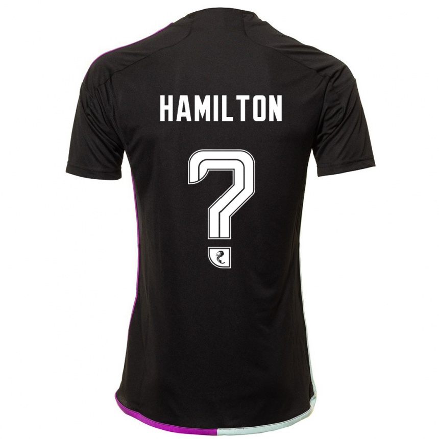 Niño Fútbol Camiseta Brendan Hamilton #0 Negro 2ª Equipación 2023/24 México