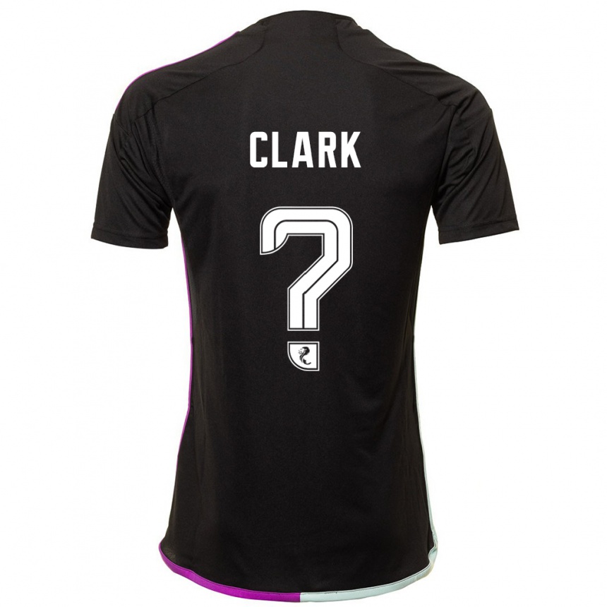 Niño Fútbol Camiseta Ellis Clark #0 Negro 2ª Equipación 2023/24 México