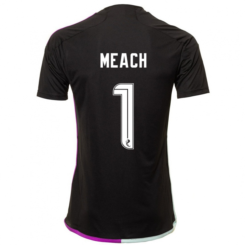 Niño Fútbol Camiseta Aaliyah-Jay Meach #1 Negro 2ª Equipación 2023/24 México