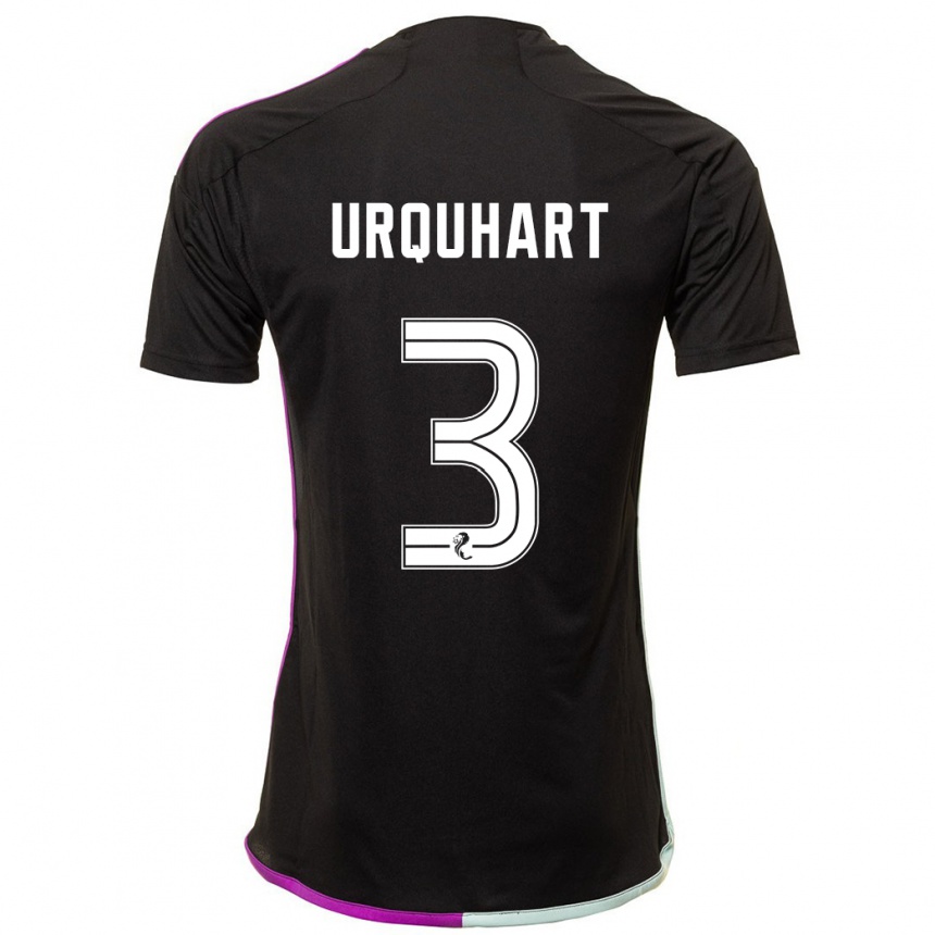 Niño Fútbol Camiseta Millie Urquhart #3 Negro 2ª Equipación 2023/24 México