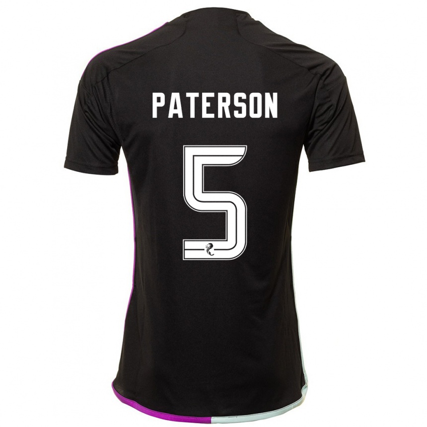 Niño Fútbol Camiseta Donna Paterson #5 Negro 2ª Equipación 2023/24 México