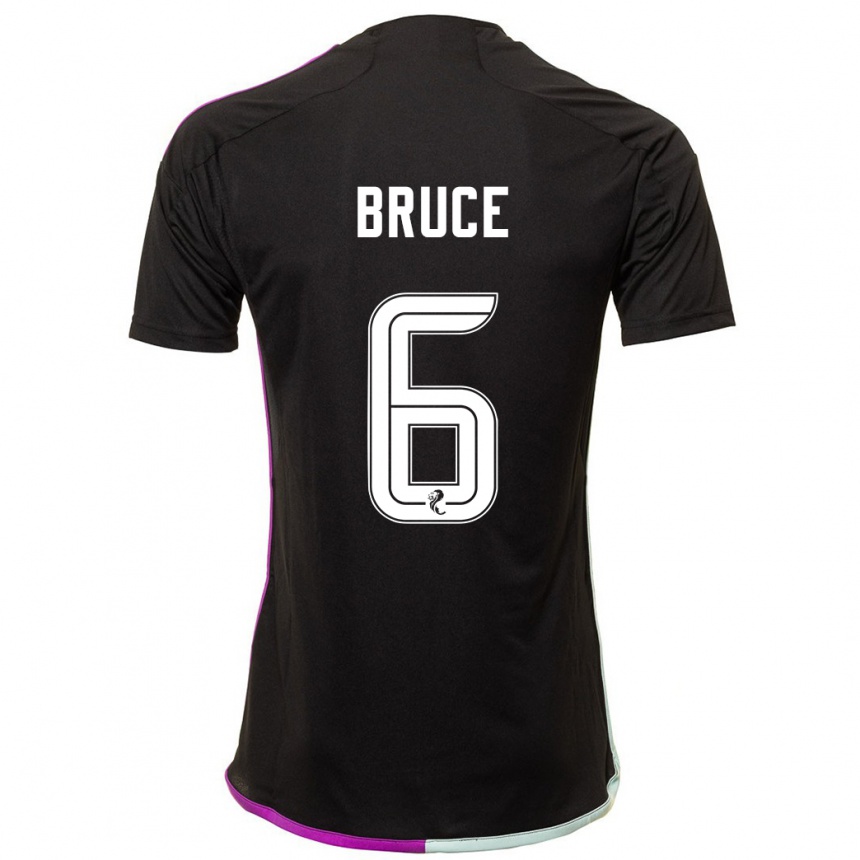 Niño Fútbol Camiseta Natasha Bruce #6 Negro 2ª Equipación 2023/24 México