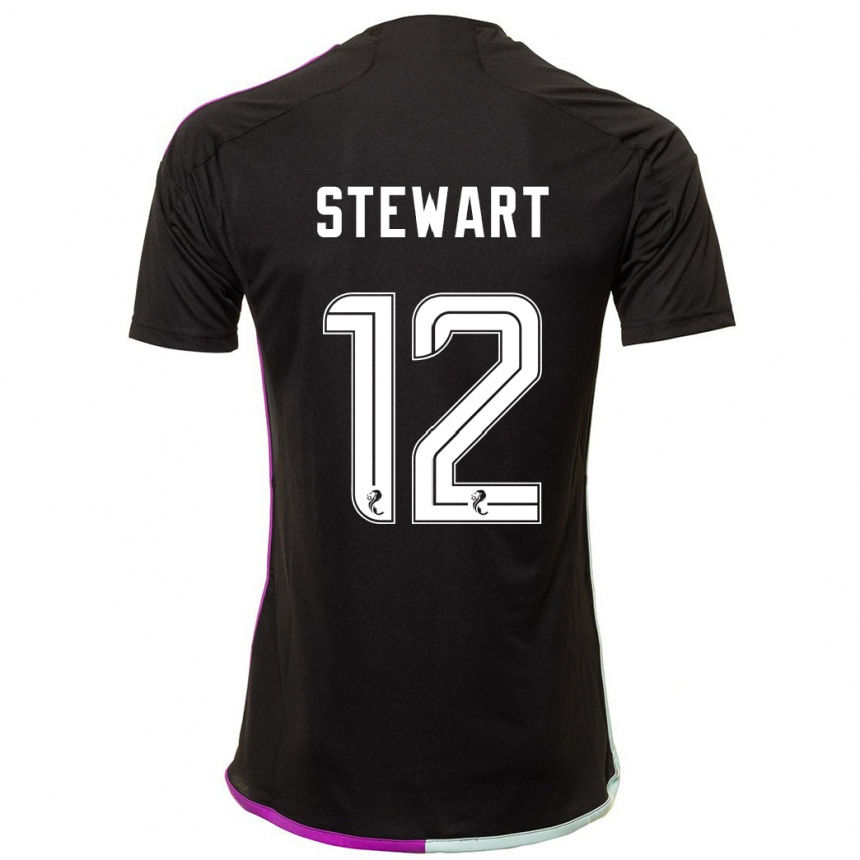 Niño Fútbol Camiseta Hannah Stewart #12 Negro 2ª Equipación 2023/24 México