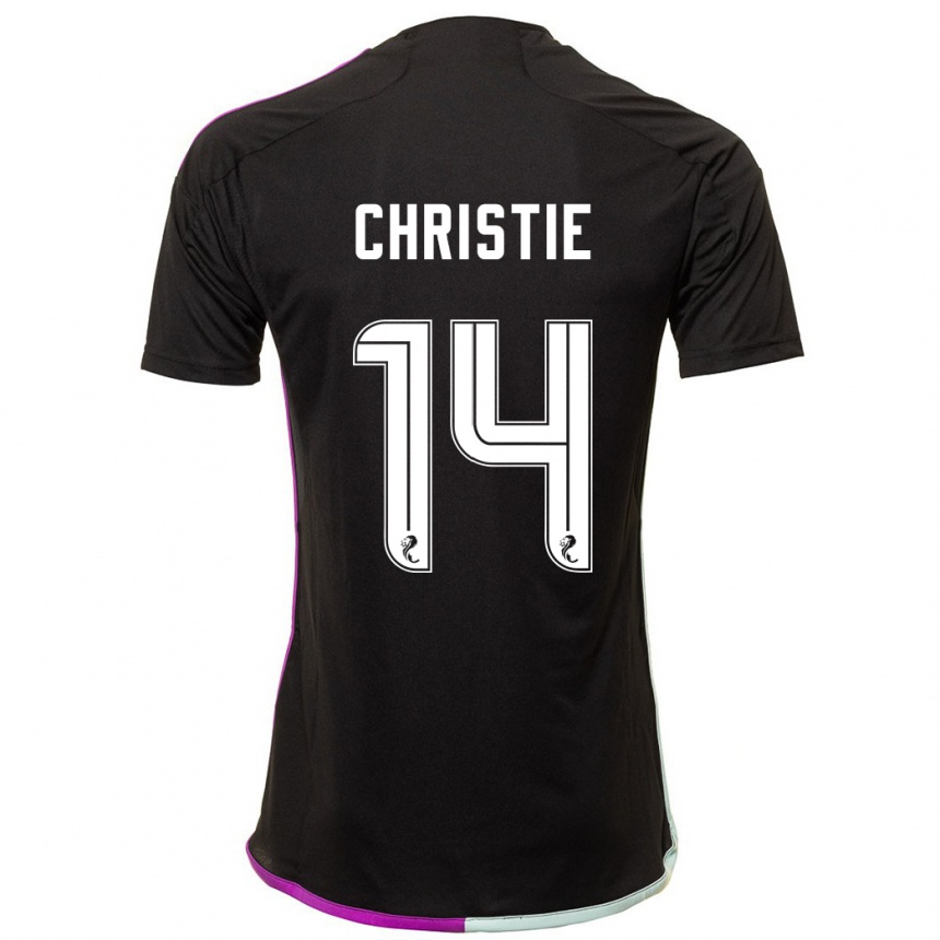 Niño Fútbol Camiseta Mya Christie #14 Negro 2ª Equipación 2023/24 México