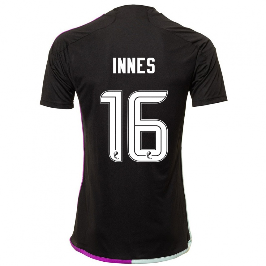 Niño Fútbol Camiseta Hannah Innes #16 Negro 2ª Equipación 2023/24 México