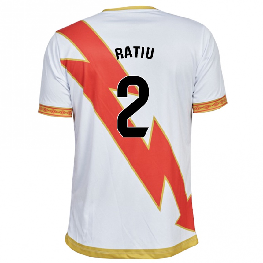 Hombre Fútbol Camiseta Andrei Rațiu #2 Blanco 1ª Equipación 2023/24 México