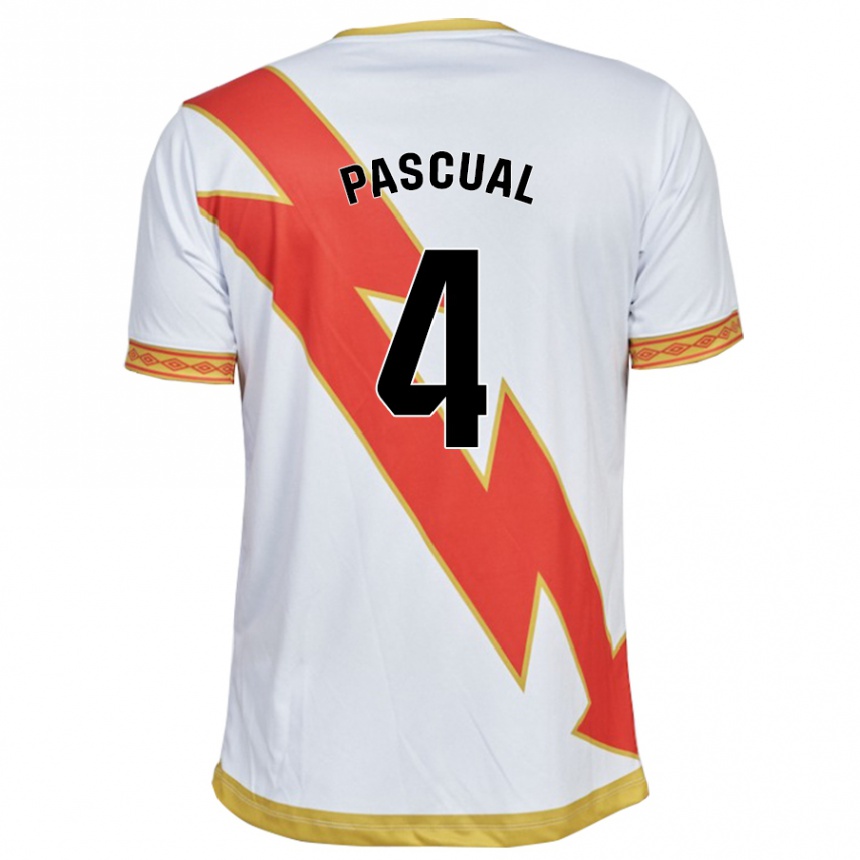 Hombre Fútbol Camiseta Martín Pascual #4 Blanco 1ª Equipación 2023/24 México