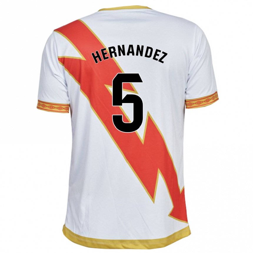 Hombre Fútbol Camiseta Aridane Hernández #5 Blanco 1ª Equipación 2023/24 México