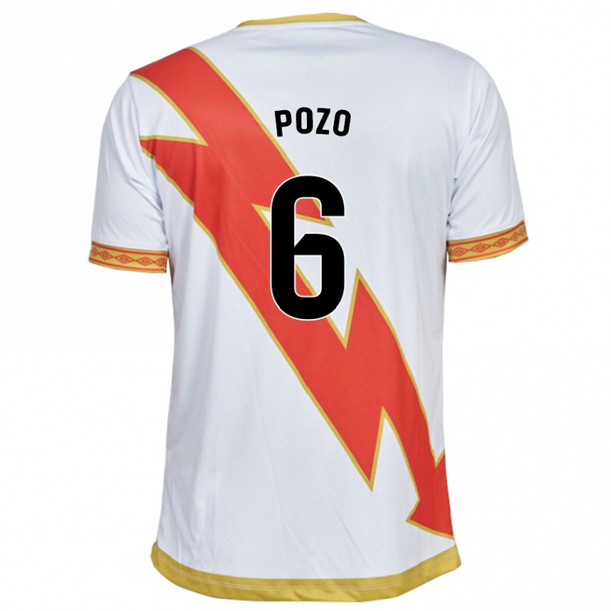 Hombre Fútbol Camiseta José Pozo #6 Blanco 1ª Equipación 2023/24 México