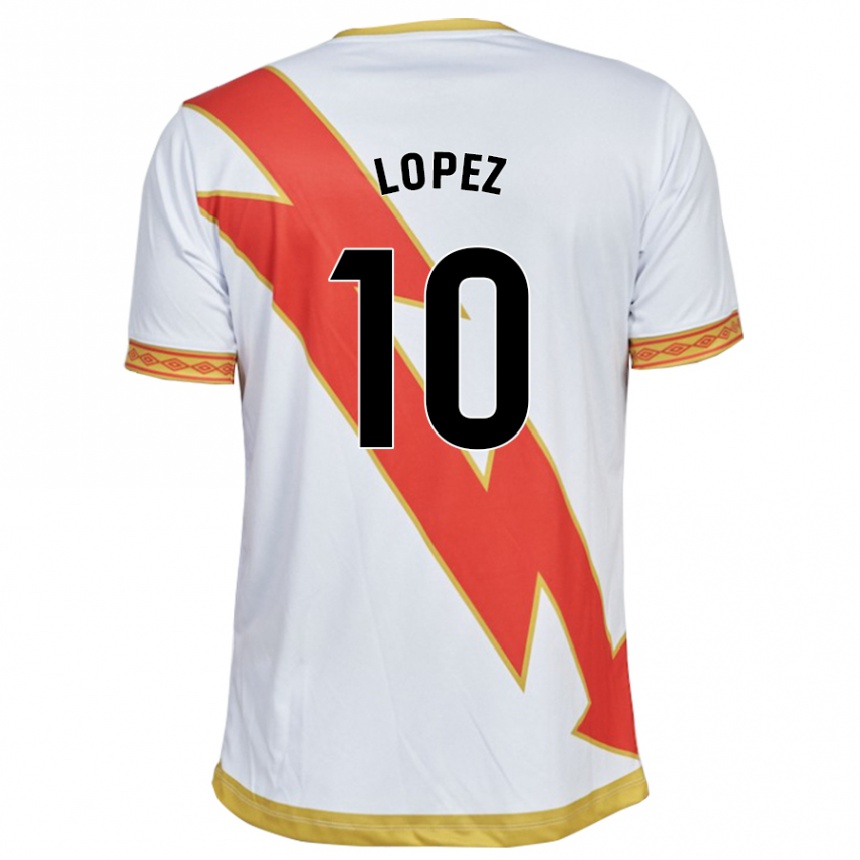 Hombre Fútbol Camiseta Asier López #10 Blanco 1ª Equipación 2023/24 México