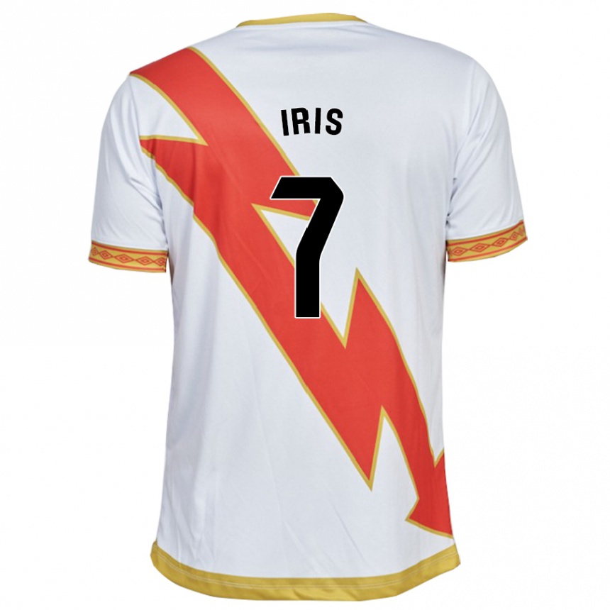 Hombre Fútbol Camiseta Iris Ponciano Del Rio #7 Blanco 1ª Equipación 2023/24 México