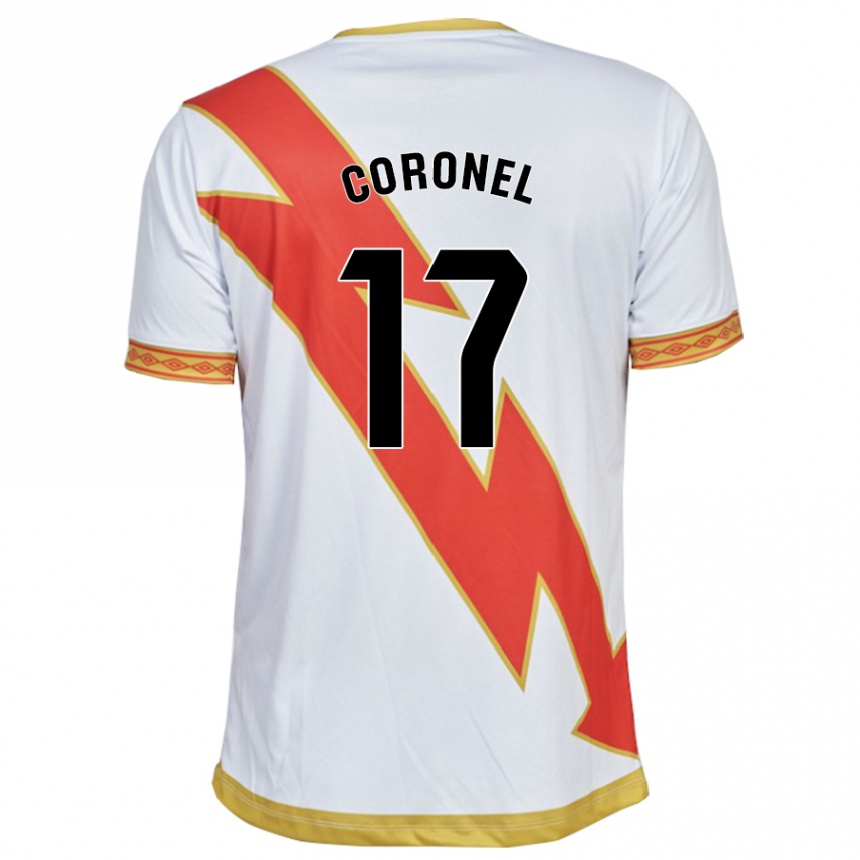 Hombre Fútbol Camiseta Mariela Del Carmen Coronel #17 Blanco 1ª Equipación 2023/24 México