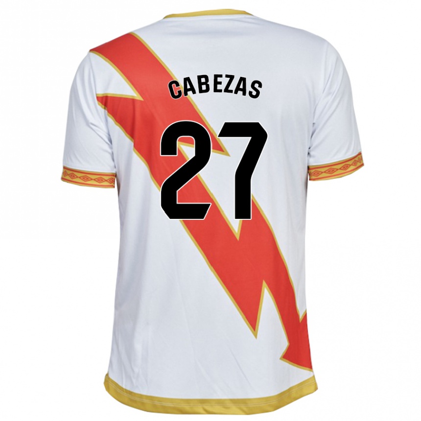 Hombre Fútbol Camiseta Claudia María Cabezas #27 Blanco 1ª Equipación 2023/24 México