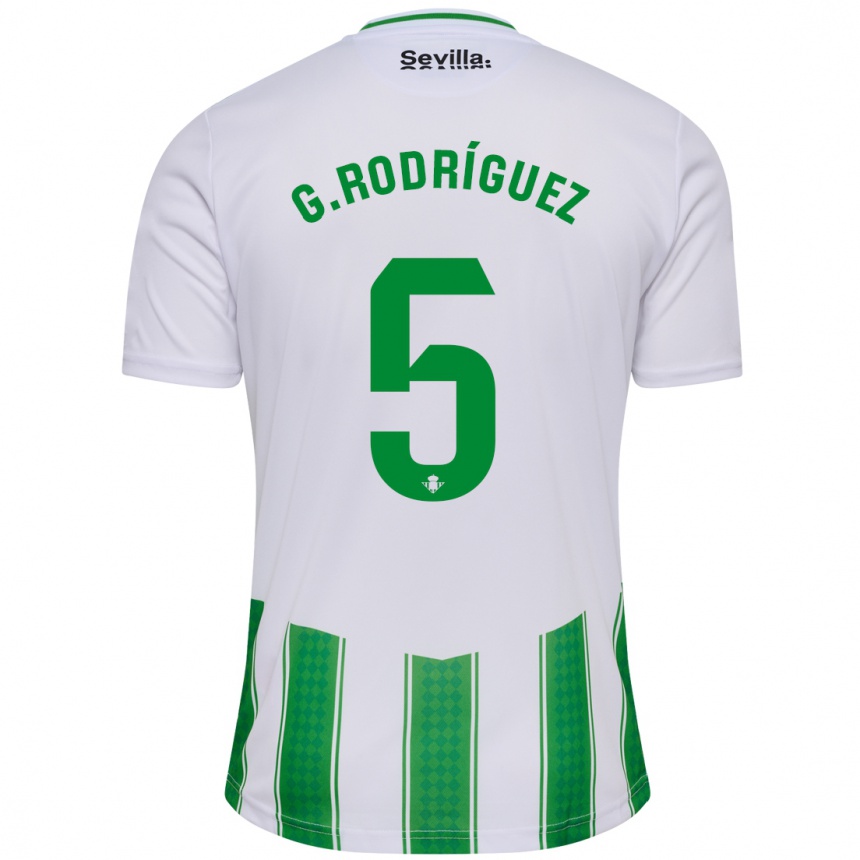 Hombre Fútbol Camiseta Guido Rodríguez #5 Blanco 1ª Equipación 2023/24 México