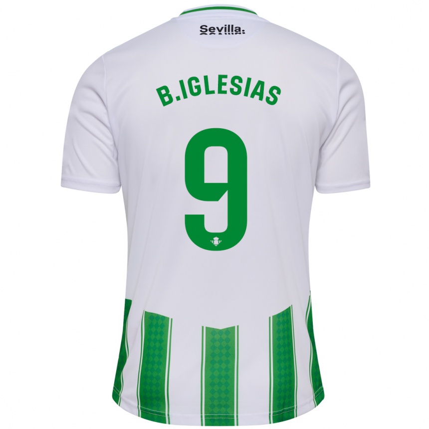 Hombre Fútbol Camiseta Borja Iglesias #9 Blanco 1ª Equipación 2023/24 México