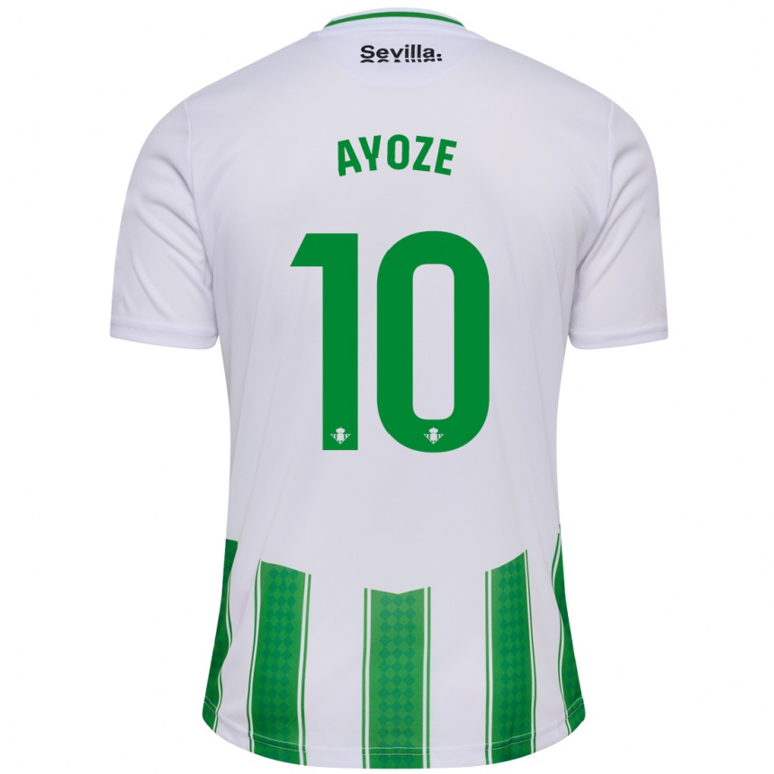 Hombre Fútbol Camiseta Ayoze Perez #10 Blanco 1ª Equipación 2023/24 México