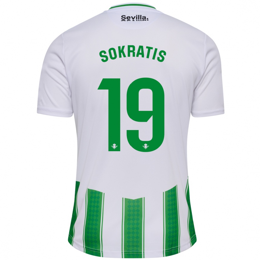 Hombre Fútbol Camiseta Sokratis Papastathopoulos #19 Blanco 1ª Equipación 2023/24 México