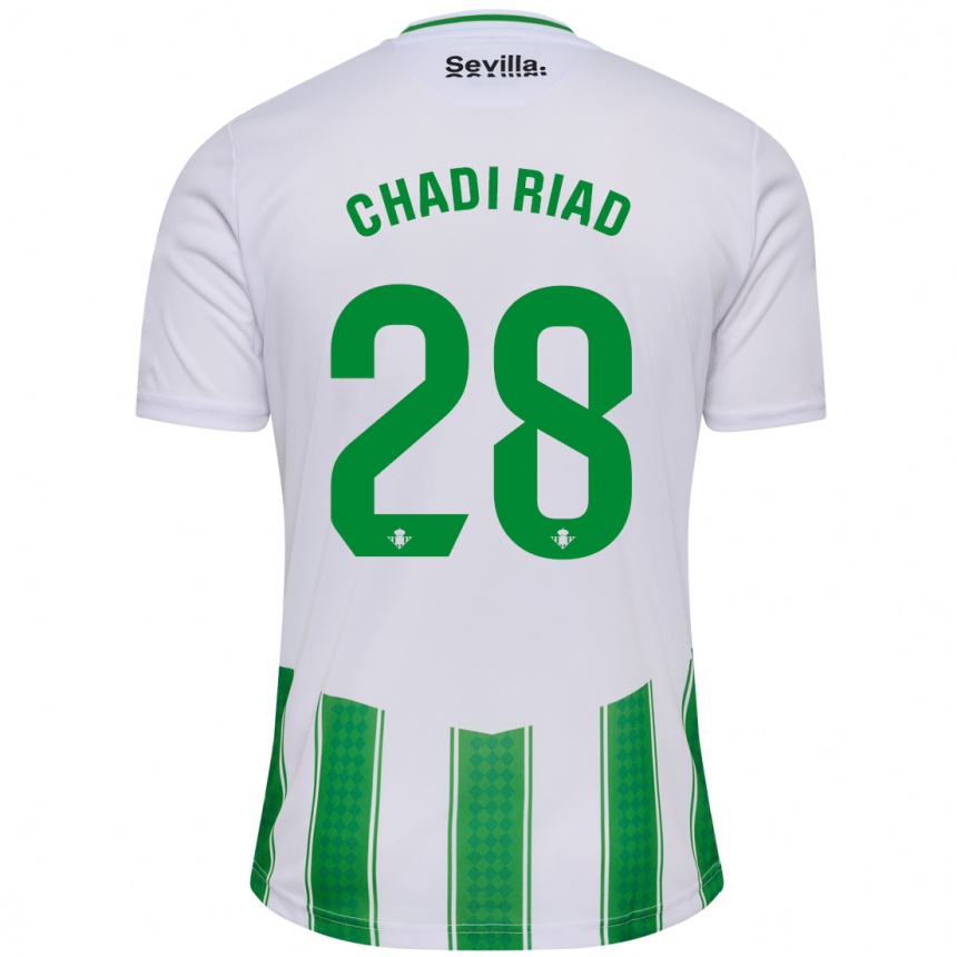 Hombre Fútbol Camiseta Chadi Riad #28 Blanco 1ª Equipación 2023/24 México