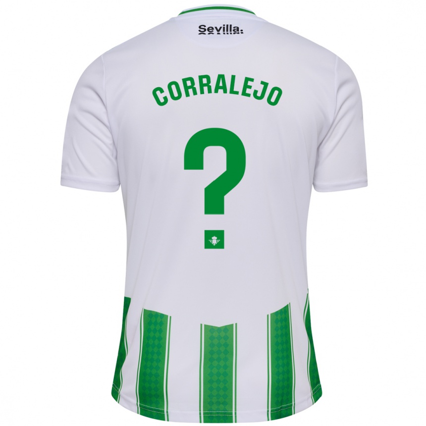 Hombre Fútbol Camiseta Iván Corralejo #0 Blanco 1ª Equipación 2023/24 México