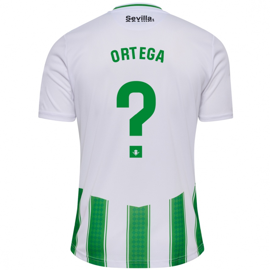 Hombre Fútbol Camiseta José Ortega #0 Blanco 1ª Equipación 2023/24 México
