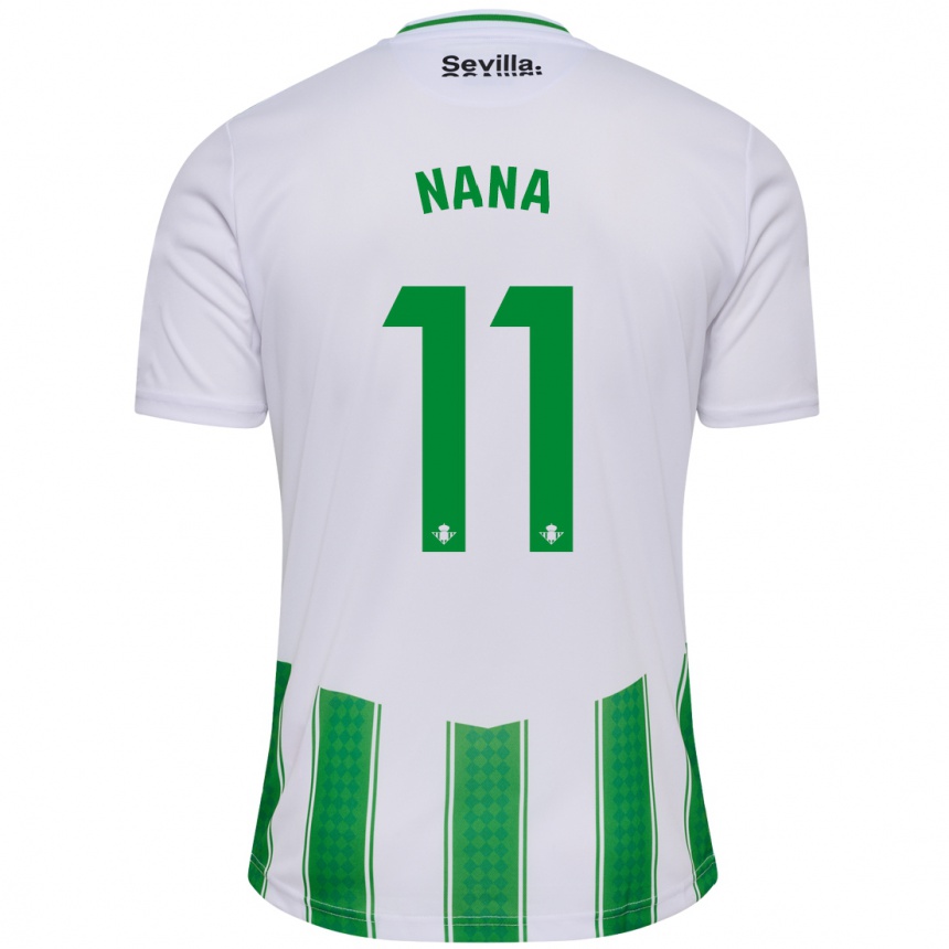 Hombre Fútbol Camiseta Nuria Ligero Fernández #11 Blanco 1ª Equipación 2023/24 México