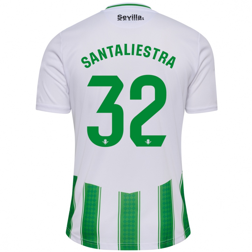 Hombre Fútbol Camiseta Carla Santaliestra #32 Blanco 1ª Equipación 2023/24 México