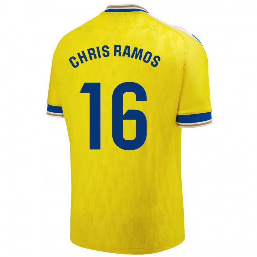 Hombre Fútbol Camiseta Chris Ramos #16 Amarillo 1ª Equipación 2023/24 México