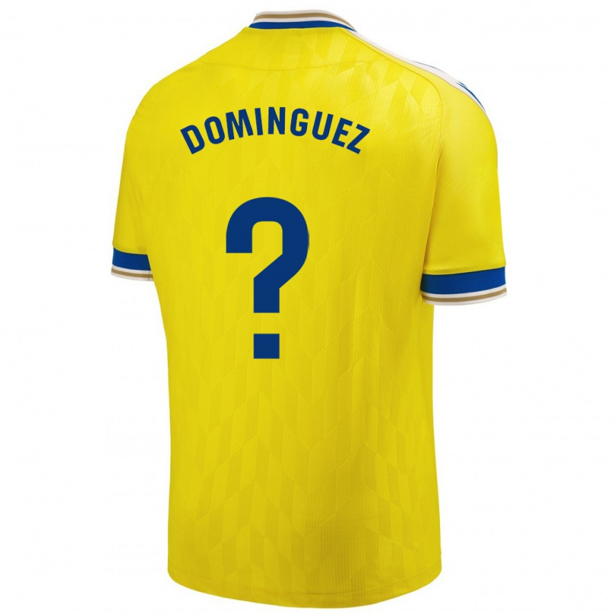 Hombre Fútbol Camiseta Rubén Domínguez #0 Amarillo 1ª Equipación 2023/24 México